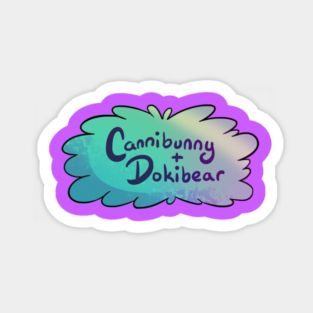 Cannibunny and Dokibear Logo Sticker by Monstrously